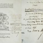 Charles Estienne. La dissection des parties du corps humain. Paris, 1546. Envoi dédicace de l’écrivain français Jules Janin au jeune et célèbre docteur Richard, 1er janvier 1856.